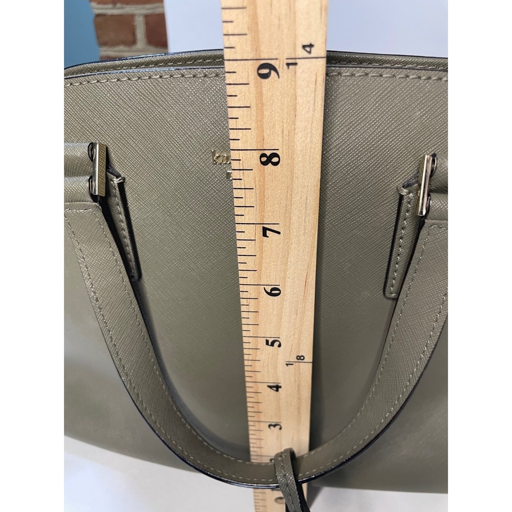 Kate Spade Cameron Street‎ Lottie Satchel Bag in Olive Green Excellent - Picture 11 of 12